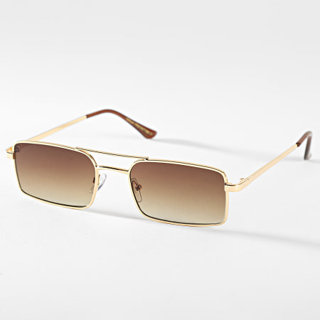 Lunettes de soleil degrade marron sales