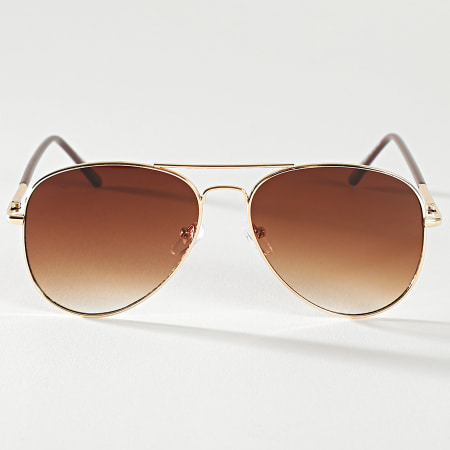 Frilivin - Gafas de sol degradadas marrón dorado