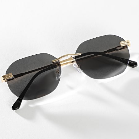 Frilivin - Gafas de sol Golden Black