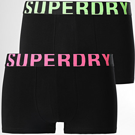 Superdry - Set di 2 boxer classici neri