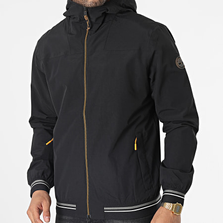 Timberland Veste Zippee Capuche Hooded Bomber A2D8B Noir LaBoutiqueOfficielle