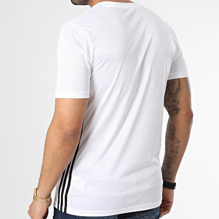 Adidas Performance - H44526 Camiseta de rayas blanca