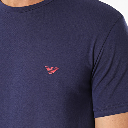 Emporio Armani - Lot De 2 Tee Shirts 111267-3R720 Bleu Marine Rouge