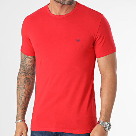 Emporio Armani - Lot De 2 Tee Shirts 111267-3R722 Rouge Bleu Marine