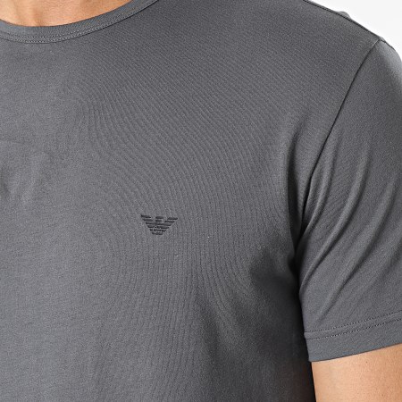 Emporio Armani - Set di 2 magliette 111267-3R722 nero grigio