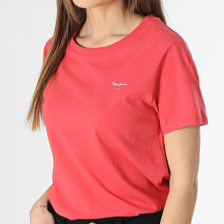 Pepe Jeans - Camiseta de mujer Wendy Chest Roja
