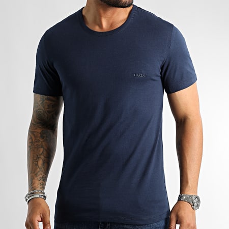 BOSS - Lote de 6 Camisetas Classic 50475284 Negro Gris Antracita Azul Marino