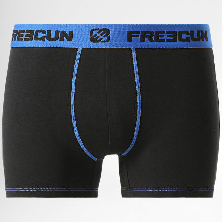 Freegun - Confezione da 6 boxer trio nero blu