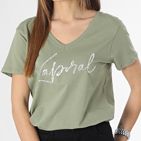 Kaporal - Jayon Camiseta Mujer Verde Caqui