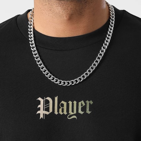 Luxury Lovers - Tee Shirt Oversize Large Player Gradient Khaki Beige Black
