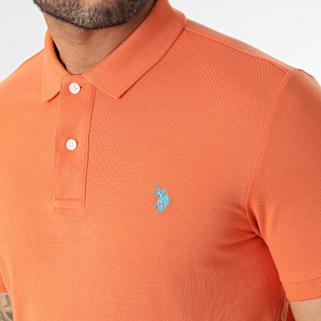 US Polo ASSN - Polo Manches Courtes King Orange