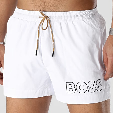 BOSS - Pantaloncini da bagno Mooneye 50469280 Bianco