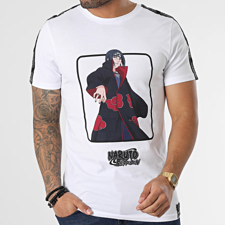 Naruto - Camiseta de rayas blancas Itachi