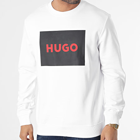 HUGO - Felpa girocollo 50467944 Bianco