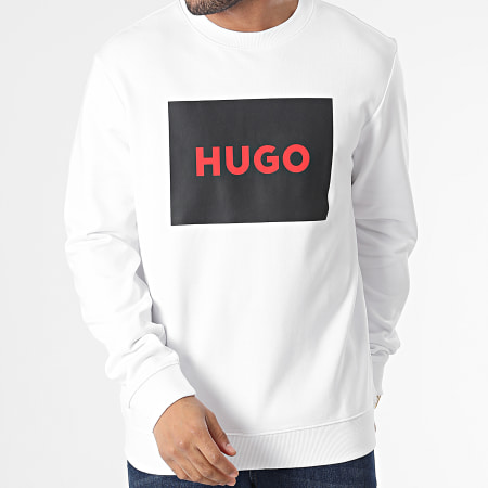 HUGO - Sudadera cuello redondo 50467944 Blanco