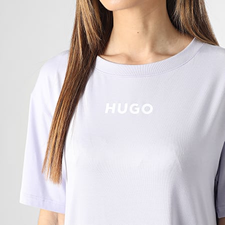 HUGO - Vestito Nightly Tee Shirt Donna 50490711 Lavanda