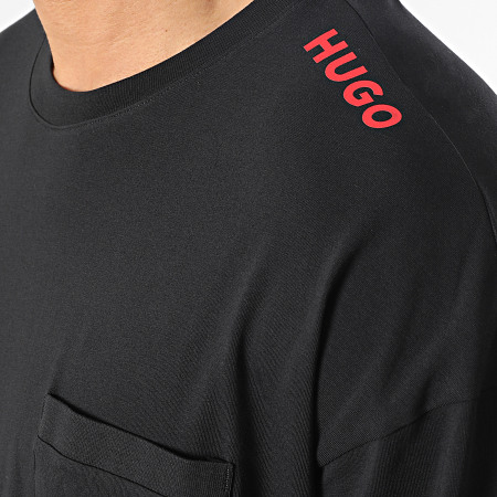 HUGO - Maglietta con tasca a maniche lunghe 50478910 Nero