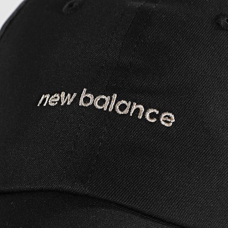 New Balance - Gorra Linear Logo Negra