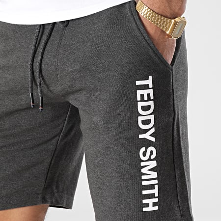 Teddy Smith - Short Jogging Mickael 10414705D Gris Anthracite Chiné