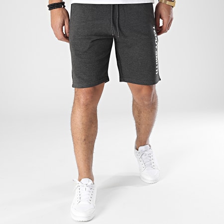 Teddy Smith - Short Jogging Mickael 10414705D Gris Anthracite Chiné