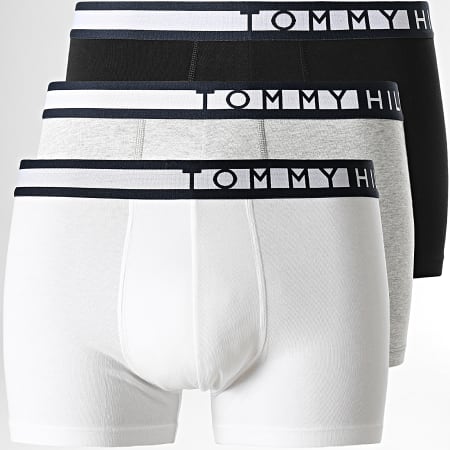 Tommy Hilfiger - Lot De 3 Boxers Premium Essentials 1234 Noir Blanc Gris Chiné