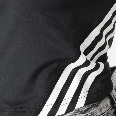 Adidas Sportswear - Débardeur Crop Femme 3 Stripes HT9430 Noir