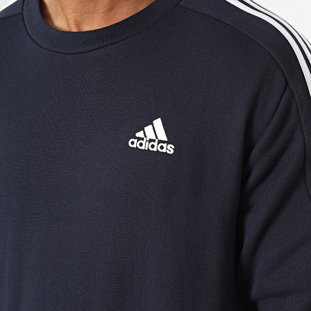 Adidas Sportswear - Sweat Crewneck A Bandes 3 Stripes IC9318 Bleu Marine