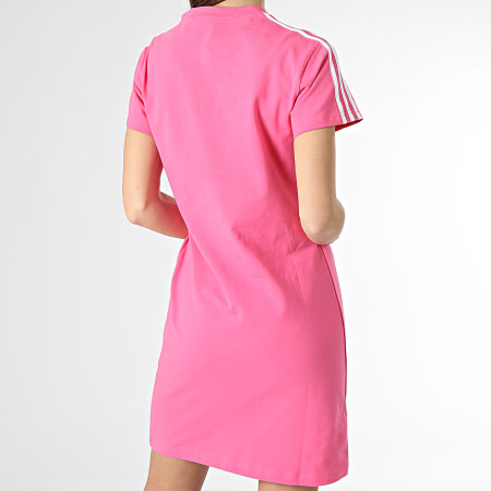Adidas Performance - Vestido Camisa 3 Rayas Mujer IC9884 Rosa