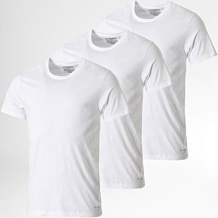 Calvin Klein - NB4011E Confezione da 3 magliette bianche