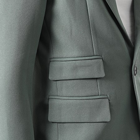 Frilivin - Set giacca blazer e pantaloni chino FSX2121G Verde