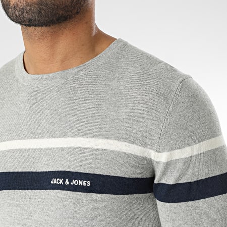 Jack And Jones - Pull Emil Gris Chiné