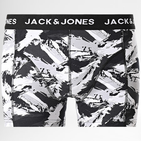 Jack And Jones - Lot De 3 Boxers Effect Noir Vert Kaki Gris