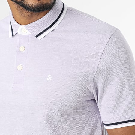 Jack And Jones - Polo Manches Courtes Paulos Lila