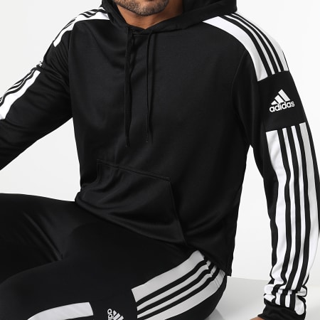 Adidas Sportswear - Tuta da ginnastica con strisce SQ21 GK9545 GK9548 Nero