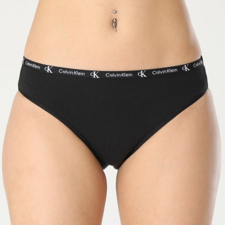 Calvin Klein - Set di 2 mutandine da donna QD3991E Nero