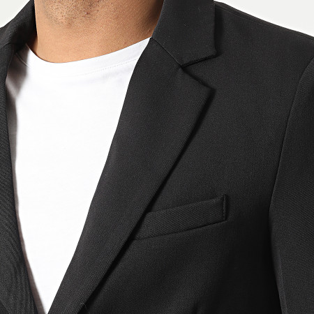 Frilivin - Conjunto de chaqueta blazer negra y pantalón chino