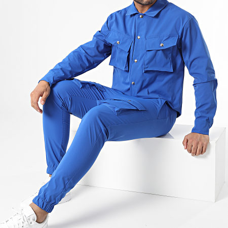 Frilivin - Set giacca e pantaloni da jogging blu reale