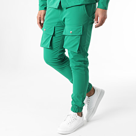 Frilivin - Conjunto Chaqueta Pantalón Jogger Verde