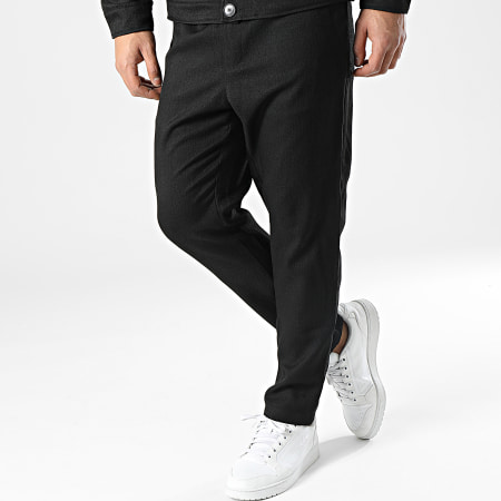Frilivin - Set giacca nera e pantaloni chino