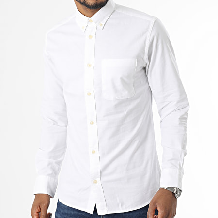 Jack And Jones - Chemise Manches Longues Brook Oxford Beige Clair