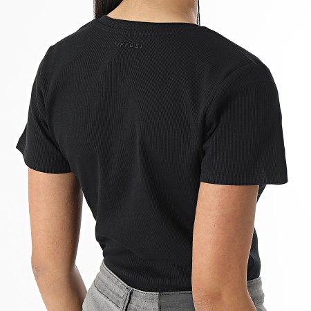 Tiffosi - Tee Shirt Col V Femme Pleno Noir