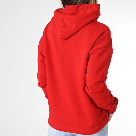 Tommy Jeans - Sudadera con capucha Essential Logo 5410 Rojo de mujer