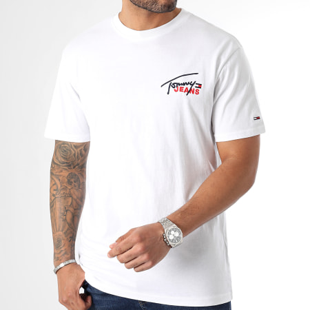 Tommy Jeans - Tee Shirt Classic Graphic Signature 6236 Blanc