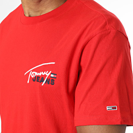 Tommy Jeans - Maglietta grafica classica Signature 6236 Rosso