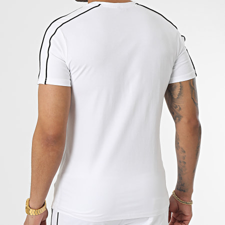 Zayne Paris  - E384 Set di maglietta bianca e pantaloncini da jogging