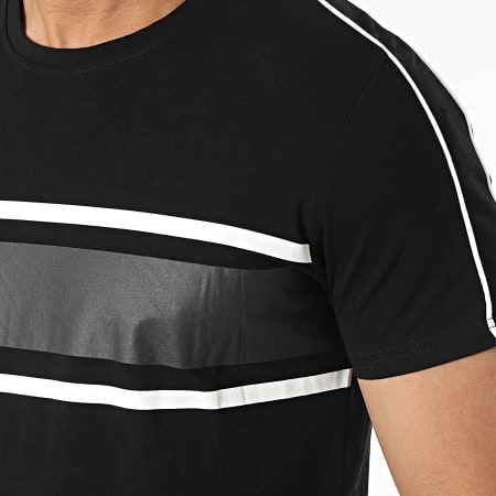 Zayne Paris  - E384 Set di maglietta nera e pantaloncini da jogging