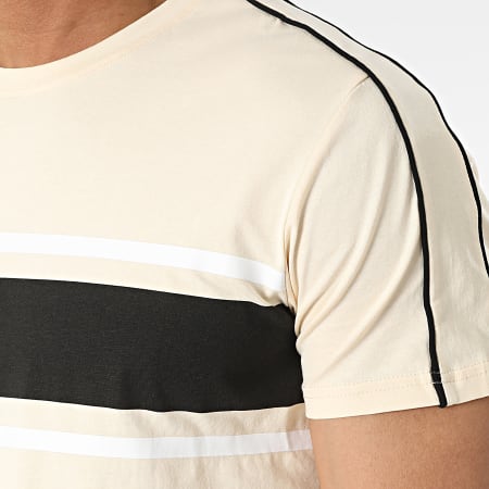 Zayne Paris  - E384 Set di maglietta e pantaloncini da jogging beige
