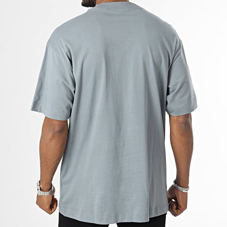 Calvin Klein - Camiseta Oversize Grande Micro Monologo Moderna 2849 Gris