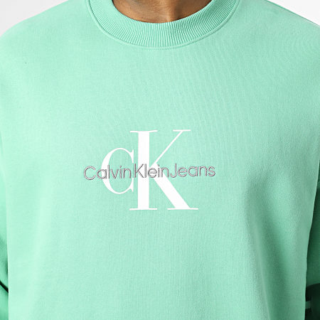 Calvin Klein - Crewneck Oversize Sudadera Grande 3161 Verde claro