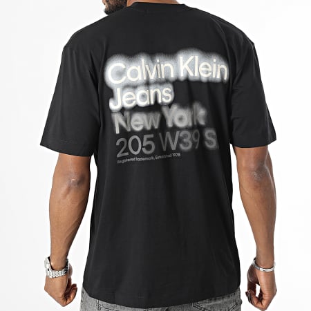 Calvin Klein - Tee Shirt Oversize Large Blurred colorato ADDR 2881 Nero